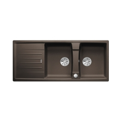 BLANCO LEXA 8 S Silgranit PuraDur Kawowy odwracalny, korek auto., InFino