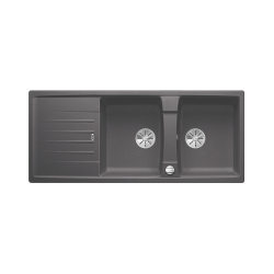 BLANCO LEXA 8 S Silgranit PuraDur Szarość skały odwracalny, korek auto., InFino