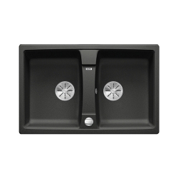 BLANCO LEXA 8 Silgranit PuraDur Antracyt odwracalny, korek auto., InFino