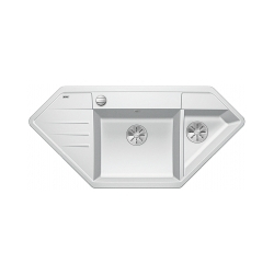 BLANCO LEXA 9 E Silgranit PuraDur Biały narożny, korek auto., InFino