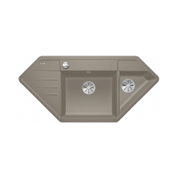 BLANCO LEXA 9 E Silgranit PuraDur Tartufo narożny, korek auto., InFino