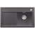 BLANCO ZENAR 45 S-F Silgranit PuraDur Szarość skały prawa, korek auto., InFino, deska szkło czarne