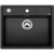 BLANCO DALAGO 6-F Silgranit PuraDur Antracyt, korek auto. 514773