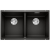 BLANCO SUBLINE 350/350-U Silgranit PuraDur Czarny, InFino 525987