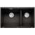 BLANCO SUBLINE 430/270-U Silgranit PuraDur Czarny, lewa, InFino 525991