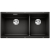 BLANCO SUBLINE 480/320-U Silgranit PuraDur Czarny, lewa, InFino 525993