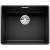 BLANCO SUBLINE 500-F Silgranit PuraDur Czarny, InFino