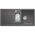 BLANCO LEXA 6 S Silgranit PuraDur Szarość skały odwracalny, korek auto., InFino, odsączarka stalowa