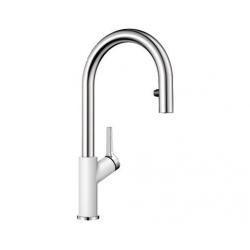 BLANCO CARENA-S Vario Silgranit-Look Biały/Chrom 521368