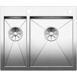 BLANCO ZEROX 340/180-IF/A Stal polerowana prawa, korek auto., InFino, PushControl