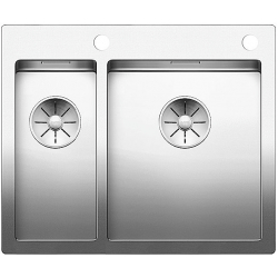 BLANCO CLARON 340/180-IF/A Stal polerowana prawa, korek auto., InFino, PushControl