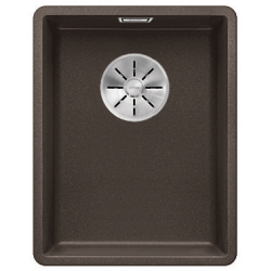 BLANCO SUBLINE 320-F Silgranit PuraDur Kawowy, InFino