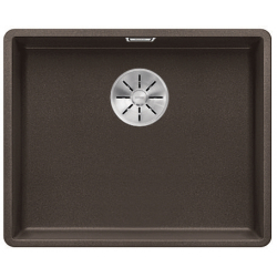 BLANCO SUBLINE 500-F Silgranit PuraDur Kawowy, InFino