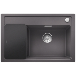 BLANCO ZENAR XL 6 S Compact Silgranit PuraDur Szarość skały prawa, korek auto., InFino, deska szkło czarne