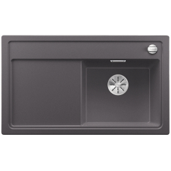 BLANCO ZENAR 45 S-F Silgranit PuraDur Szarość skały prawa, korek auto., InFino