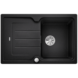 BLANCO CLASSIC NEO 45 S Silgranit PuraDur Antracyt odwracalny, korek auto., InFino, deska tworzywo