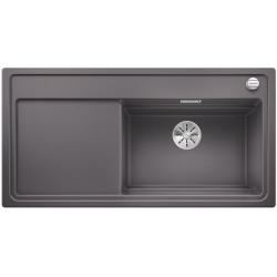 BLANCO ZENAR XL 6 S-F Steamer SystemPlus Silgranit PuraDur Szarość skały prawa, korek auto., InFino, deska jesionowa, GN1/2, GN1/3