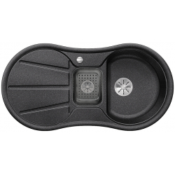 BLANCO CRON 6 S Silgranit PuraDur Antracyt odwracalny, korek auto., InFino, odsączarka tw.szare