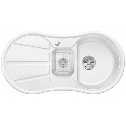 BLANCO CRON 6 S Silgranit PuraDur Biały odwracalny, korek auto., InFino, odsączarka tw.szare