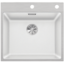 BLANCO SUBLINE 500-IF/A SteelFrame Silgranit PuraDur Biały, korek auto., InFino