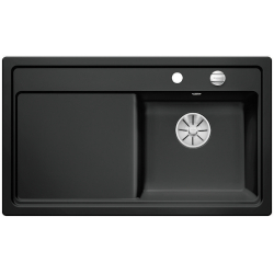 BLANCO ZENAR 45 S Ceramika PuraPlus Czarny prawa, korek auto., InFino