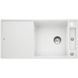 BLANCO AXIA III XL 6 S Silgranit PuraDur Biały odwracalny, korek auto., InFino, deska jesionowa