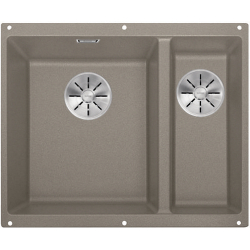 BLANCO SUBLINE 340/160-U Silgranit PuraDur Tartufo lewa, InFino 523556