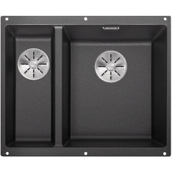 BLANCO SUBLINE 340/160-U Silgranit PuraDur Antracyt prawa, InFino 523558