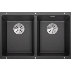 BLANCO SUBLINE 350/350-U Silgranit PuraDur Antracyt, InFino 523574