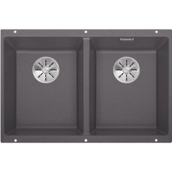 BLANCO SUBLINE 350/350-U Silgranit PuraDur Szarość skały, InFino 523575