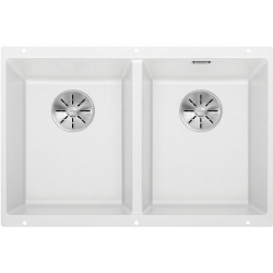 BLANCO SUBLINE 350/350-U Silgranit PuraDur Biały, InFino 523578