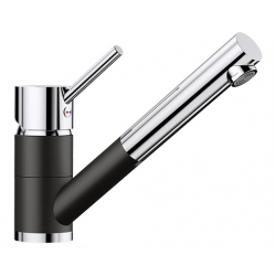 BLANCO ANTAS-S Silgranit-Look Czarny/Chrom 526167