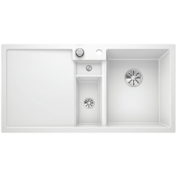 BLANCO COLLECTIS 6 S Silgranit PuraDur Biały prawa, korek auto., InFino, wkład z pokrywką