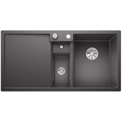 BLANCO COLLECTIS 6 S Silgranit PuraDur Szarość skały prawa, korek auto., InFino, wkład z pokrywką