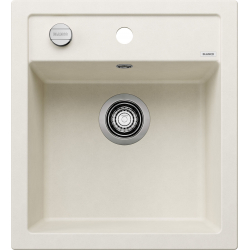 Zlewozmywak DALAGO 45 Silgranit delikatny biały, korek auto. 527059