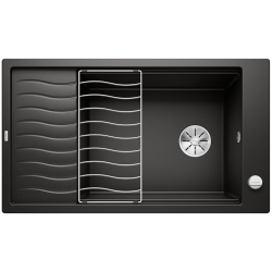BLANCO ELON XL 8 S Silgranit czarny odwracalny, korek auto., InFino, kratka ociekowa 525885
