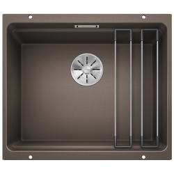 BLANCO ETAGON 500-U Silgranit PuraDur Kawowy, InFino, szyny 522236