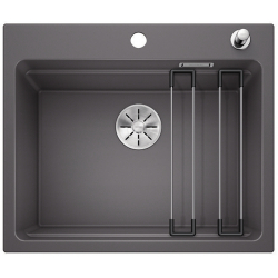 BLANCO ETAGON 6 Silgranit PuraDur Szarość skały, korek auto., InFino, szyny 524530