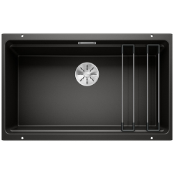 BLANCO ETAGON 700-U Silgranit PuraDur Czarny, InFino, szyny 525891