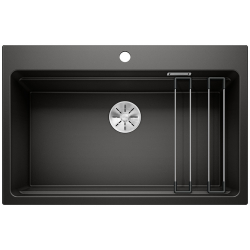 BLANCO ETAGON 8 Silgranit PuraDur Czarny, InFino, szyny 525893