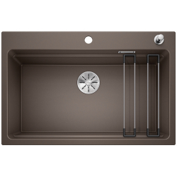 BLANCO ETAGON 8 Silgranit PuraDur Kawowy, korek auto., InFino, szyny 525186