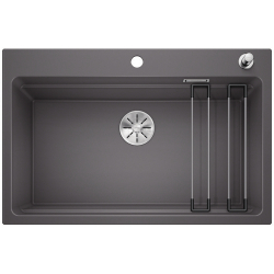 BLANCO ETAGON 8 Silgranit PuraDur Szarość skały, korek auto., InFino, szyny 525178