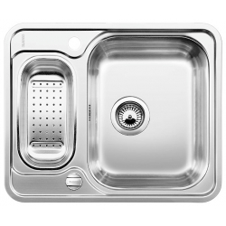 BLANCO LANTOS 6-IF Stal szczotkowana odwracalny, korek auto., odsączarka stalowa 516676