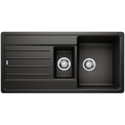 BLANCO LEGRA 6 S Silgranit czarny, odwracalny 526086