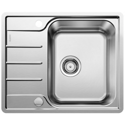 BLANCO LEMIS 45 S-IF Mini Stal szczotkowana, odwracalny, korek auto.525114