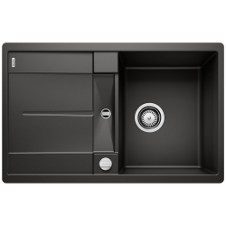 BLANCO METRA 45 S-F Silgranit PuraDur Czarny odwracalny, korek auto.
