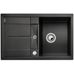 BLANCO METRA 45 S Silgranit PuraDur Antracyt odwracalny, korek auto.