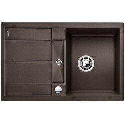 BLANCO METRA 45 S Silgranit PuraDur Kawowy odwracalny, korek auto.