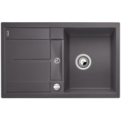 BLANCO METRA 45 S Silgranit PuraDur Szarość skały odwracalny, korek auto.