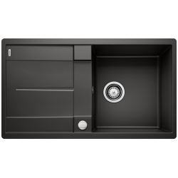 BLANCO METRA 5 S-F Silgranit PuraDur Czarny odwracalny, korek auto.